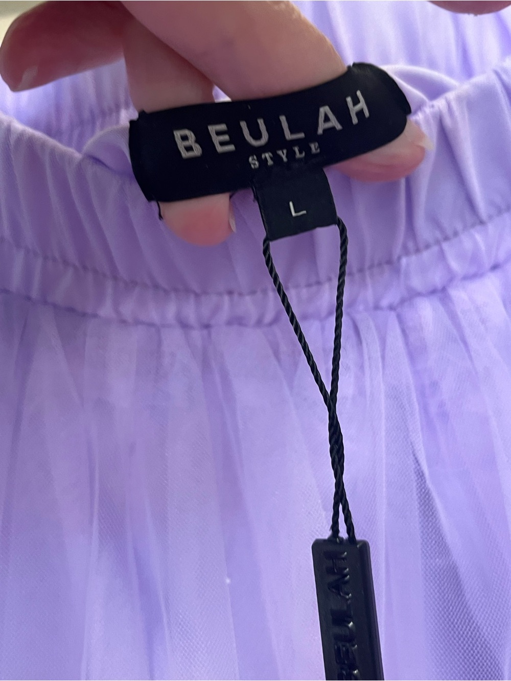 Beulah tiered lavender tulle midi skirt whimsical balletcore large - Picture 5 of 7